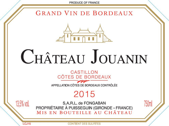 2018 Château Jouanin, Côtes de Castillon